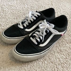 vans old skool pro - black/white
